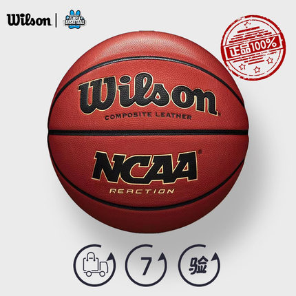 威尔胜篮球25款官方正品0730升级款NCAA系列吸湿室内外专业比赛球