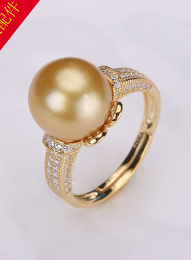 k金工艺气质大方戒指托配件