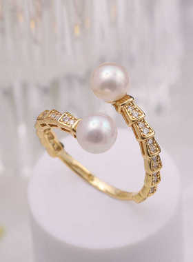 时尚款开口戒指空托DIYS925纯银