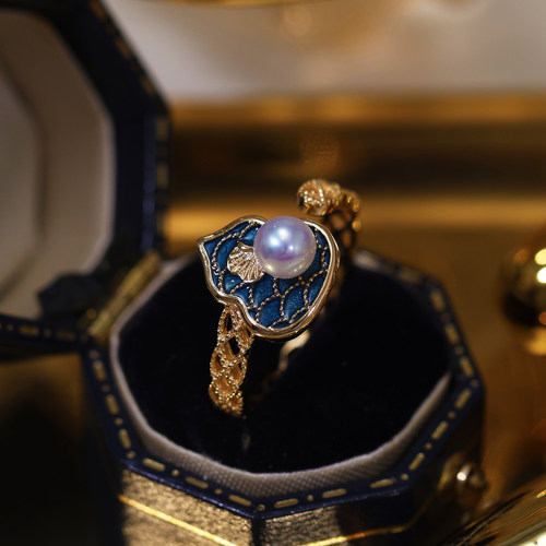 s925纯银复古镂空蕾丝戒指托