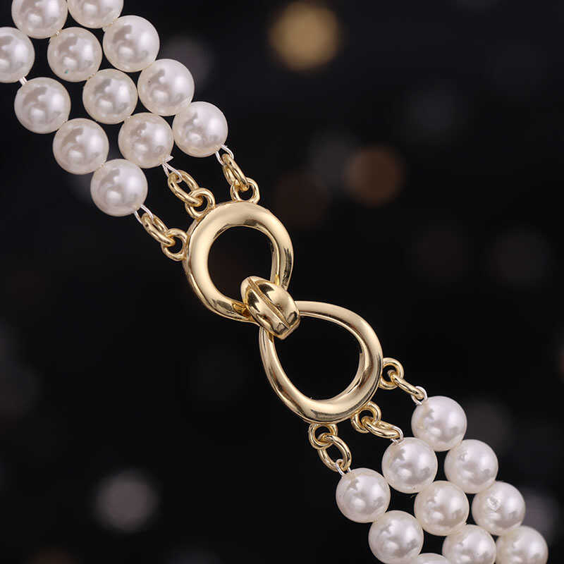 三排多层项链手链扣S925纯银