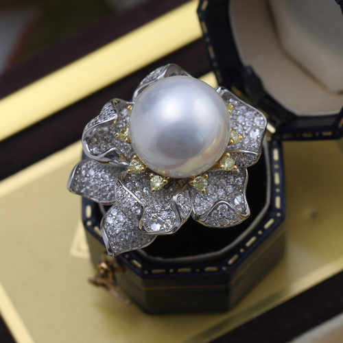 精工豪华花朵戒指s925纯银民族风