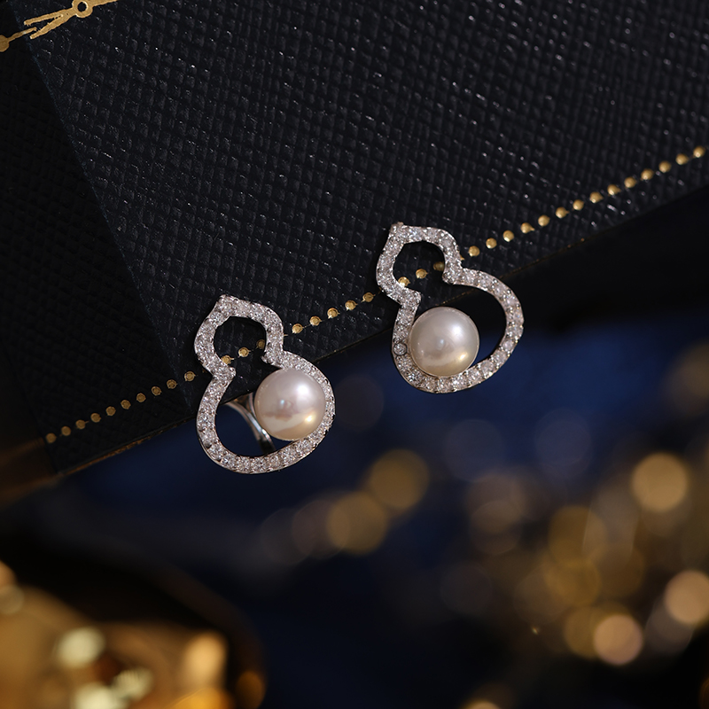 s925纯银经典时尚葫芦耳夹耳扣