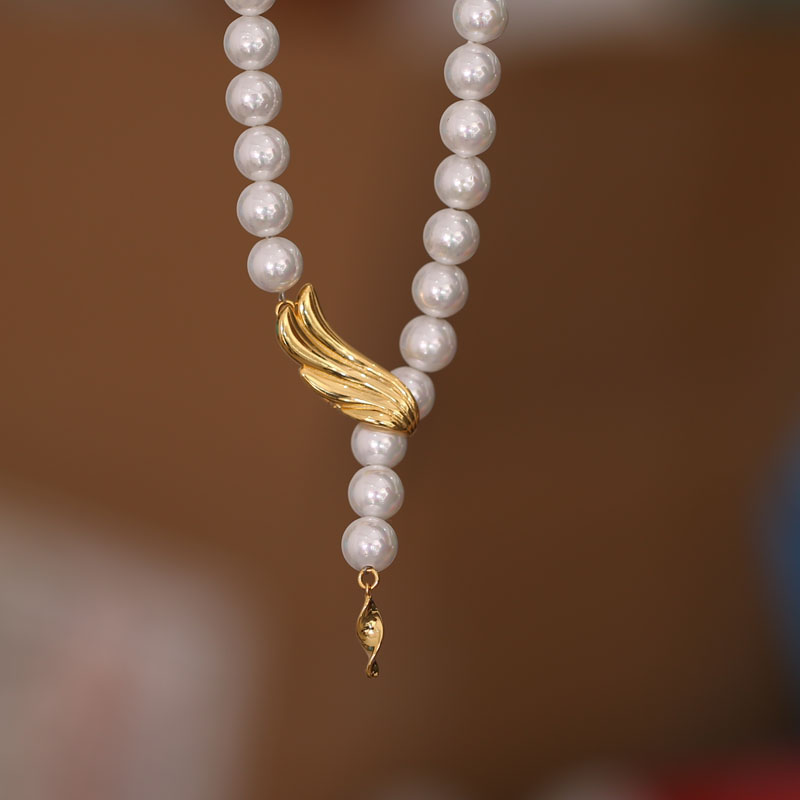 s925纯银毛衣链项链通用翅膀夹扣