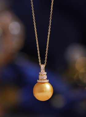 DIY珍珠配件s925纯银精致时尚气质吊坠项链坠项坠空托配10-14mm