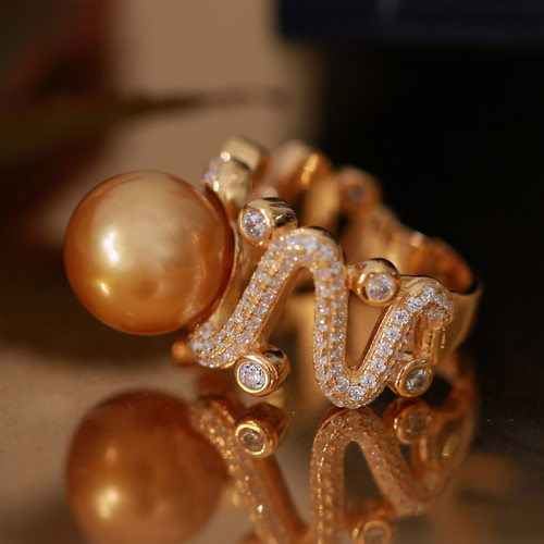 s925纯银精致奢华网红夸张戒指托