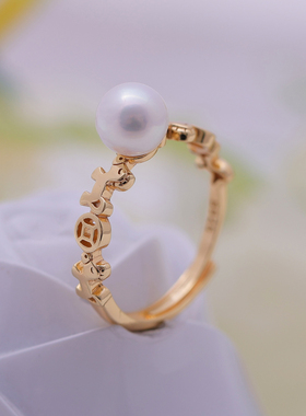 s925纯银简约小巧马年马款戒指托