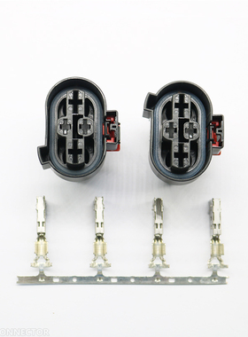 1K0906234大众电子扇风扇线束插头TE泰科接插件连接器1K0906234A