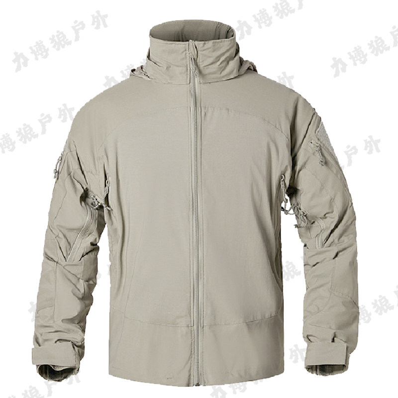 夹克男登山服秋薄款冲锋衣户外