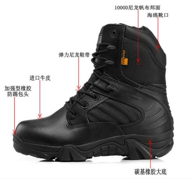 Bottes militaires pour homme - amortissement - Ref 1398262 Image 4