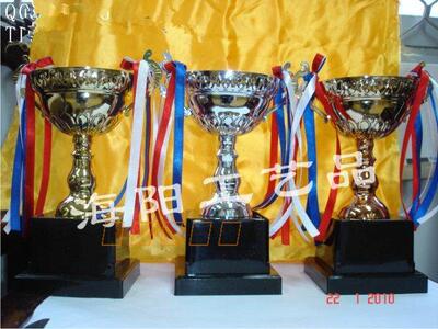 HY-3198金银铜金属奖杯  冠亚季军奖杯 商务奖品 免费做字