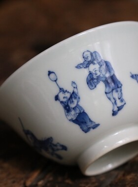 敬畏堂 九子杯 8.7*5.8CM高