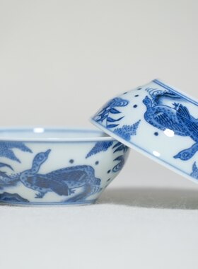 肥肥燕 灯盏杯 9.2*3.6cm 远山堂 原立明堂画师亲献