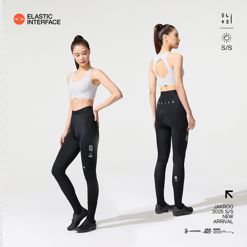 捷酷25年新款双箭头凉感女士自行车公路车背带骑行裤舒适 Iceflow