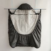 日本秋冬外出宝宝披风抱袋 儿童推车保暖罩防风背带斗篷