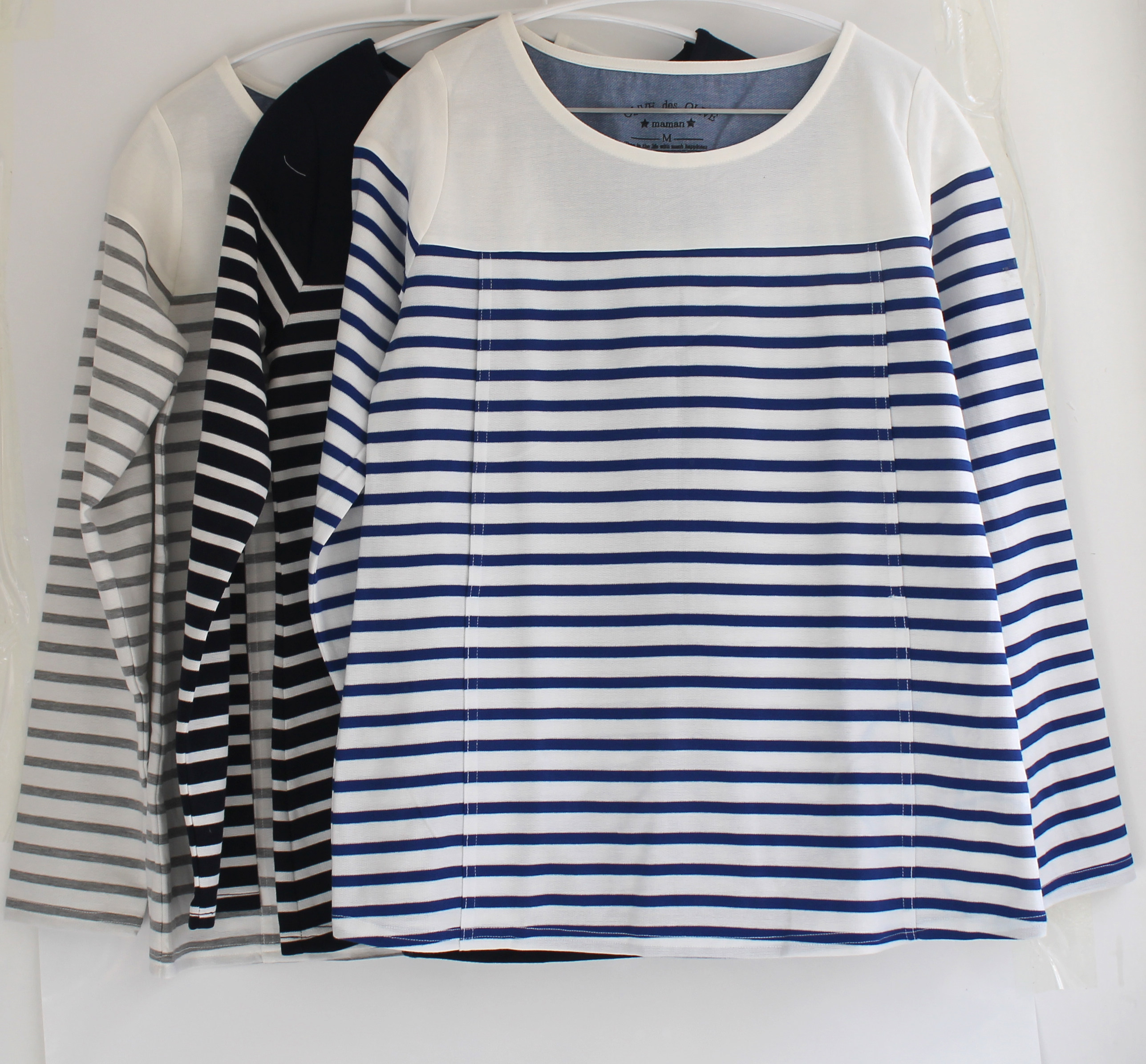 T恤出口日本孕产两用侧开哺乳