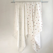 残次只售老顾客单片双层纯棉绉布薄新生儿包巾婴儿襁褓巾盖巾W131