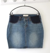 欧美低腰孕妇牛仔短裙A111 加肥加大孕妇短裙 瑕疵 夏凉爽无托腹