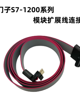西门子S7-1200 PLC扩展8针延长线 双磁环抗干扰连接线/扩展线