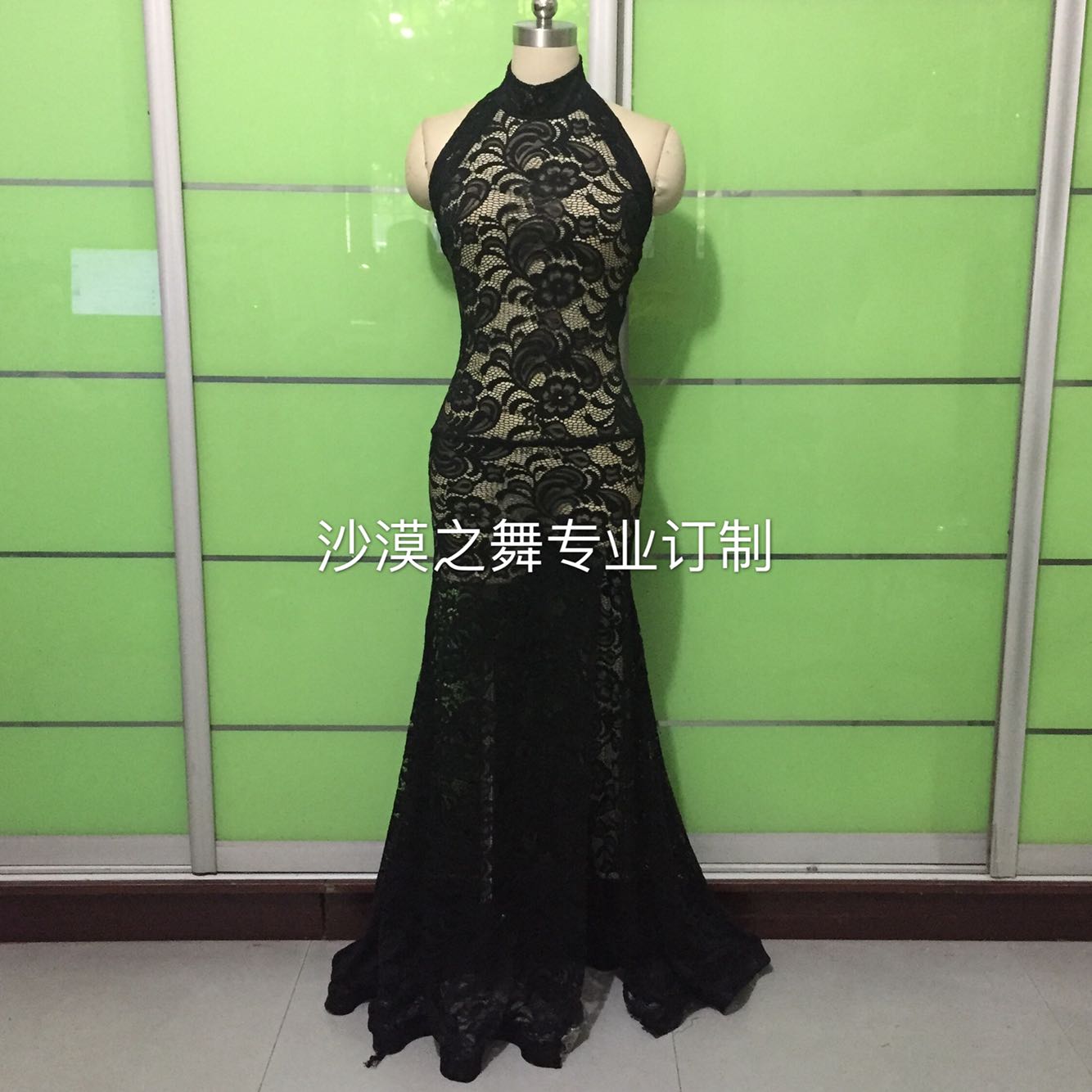 肚皮舞连衣裙 练习服 性感蕾丝 连身裙 包臀鱼尾 沙漠之舞订制