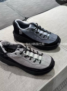SHUI韩国代购D26新款男女同款翻毛皮运动鞋SR123LCR19女小男正