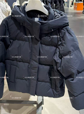 SHUI韩国代购FL折扣女款连帽鸭绒羽绒服外套FS2DJG4151F卡码拍小
