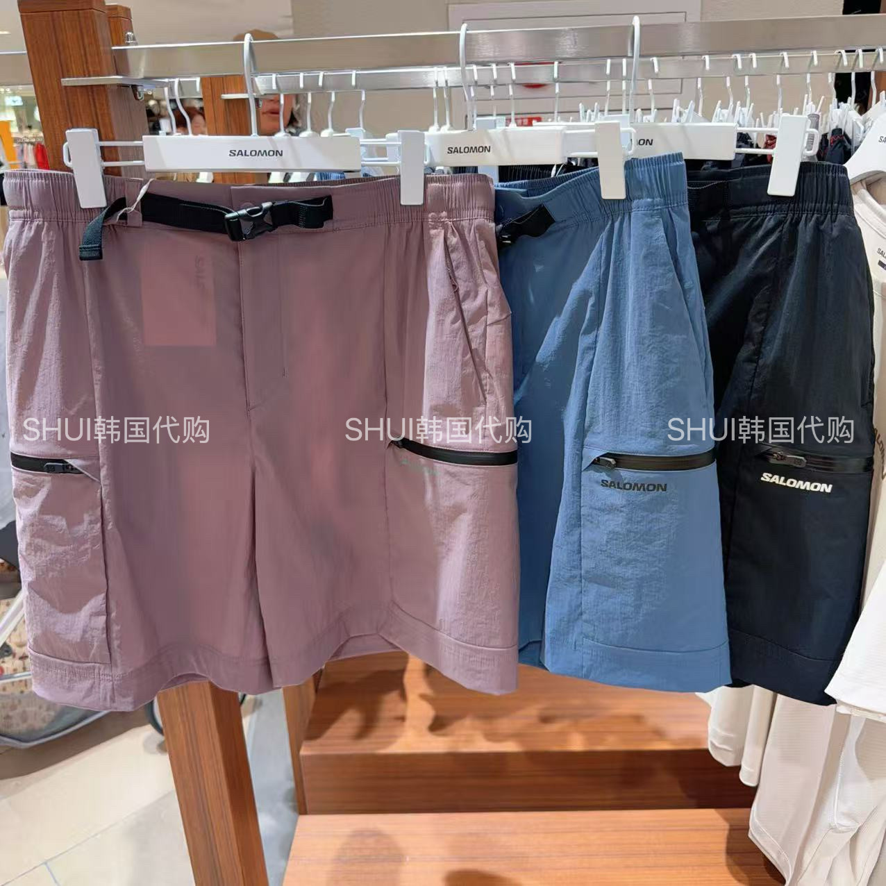 SHUI韩国直邮 萨洛蒙夏季新款男款休闲百搭腰速干短裤1HPH52