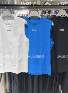 SHUI韩国直邮26新款夏季男款联名速干圆领坎袖背心上衣SR221IST53