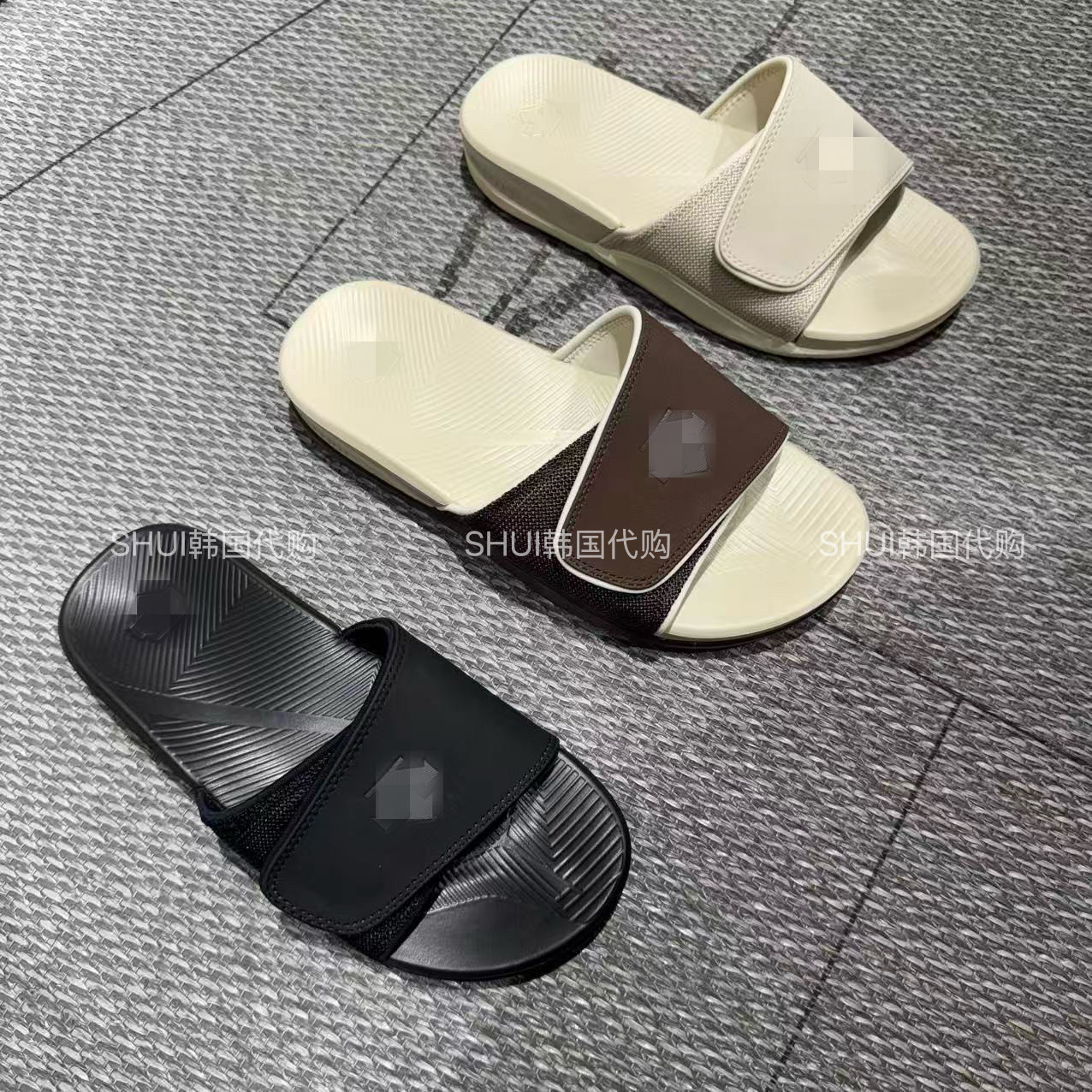 SHUI韩国直邮D26新款男女同款休闲百搭魔术贴拖鞋SR123LSD12正码,流行男鞋,时尚休闲鞋,淘宝优惠券,粉丝福利购,淘宝优惠卷