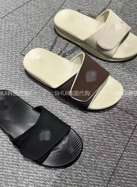 SHUI韩国代购D26新款男女同款休闲百搭魔术贴拖鞋SR123LSD12正码