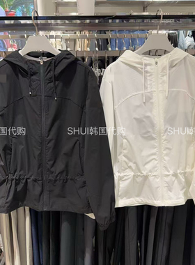 SHUI韩国直邮26新款初夏女款薄款百搭连帽外套长袖上衣SR122PWB21