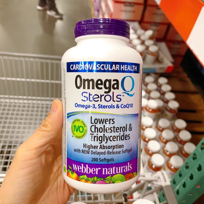 27年8月 现货加拿大 伟博 Webber深海鱼油辅酶 Omega3+Q10 200粒