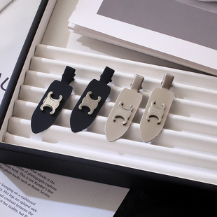 凯旋门发夹女2025新款高端鸭嘴夹边夹侧边碎发夹子前额刘海夹BB夹