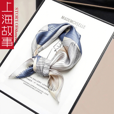 丝巾系脖高级感妈妈款桑蚕丝围巾真丝中方巾女丝巾礼盒