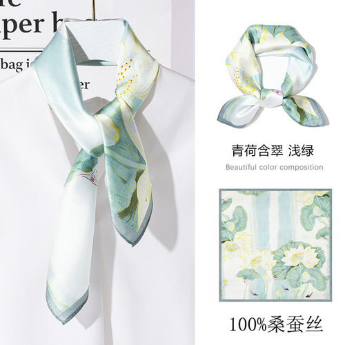 上海故事丝巾系脖高级感女2026新款真丝方巾礼盒送长辈妈妈生日礼