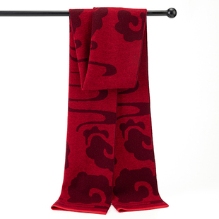 上海故事拜寿寿宴红围巾中国红80大寿老人生日祝寿红围巾礼物实用