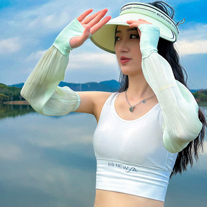 上海故事冰袖女款2026新款防晒套袖开车遮阳手袖户外夏季凉感