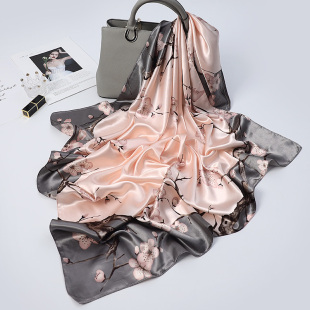 上海故事丝巾女2026新款围巾仿真丝大方巾披肩送长辈妈妈生日礼物