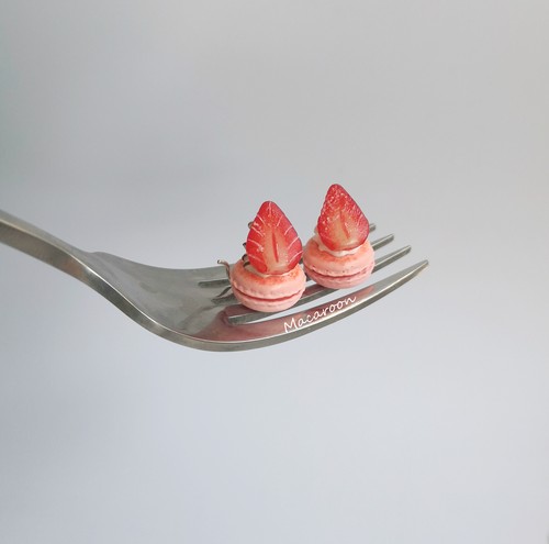 草莓银耳环草莓仿真食物银耳环