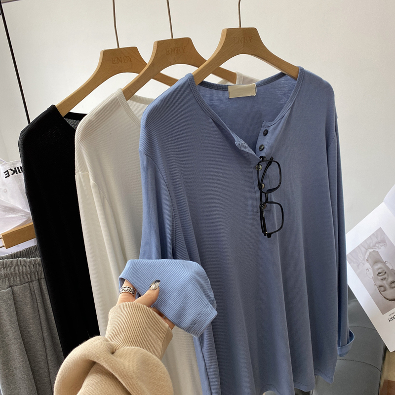 微胖宽松打底衫大码长tt恤显瘦