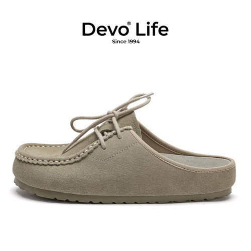 Devo舒适软木包头勃肯穆勒拖鞋