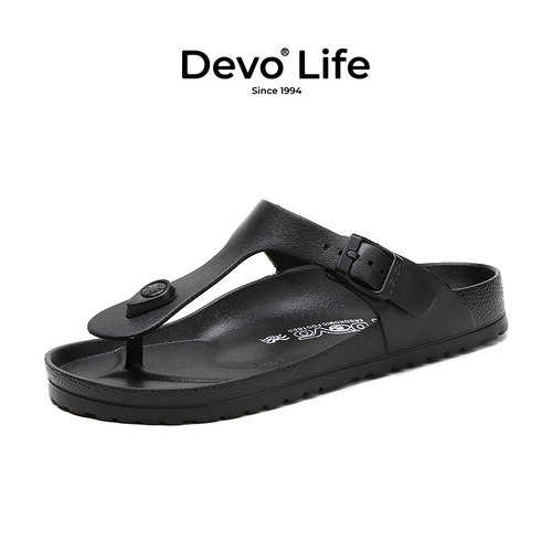 devo/的沃拖鞋男女轻质防水海滩