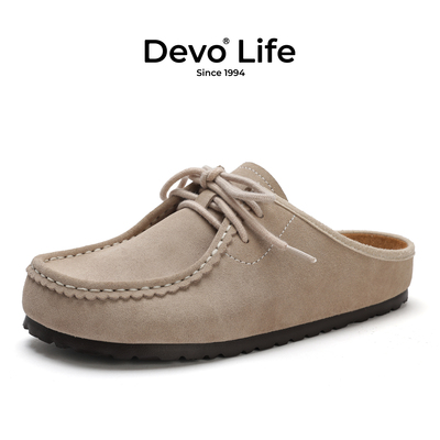 Devo舒适软木包头勃肯穆勒拖鞋