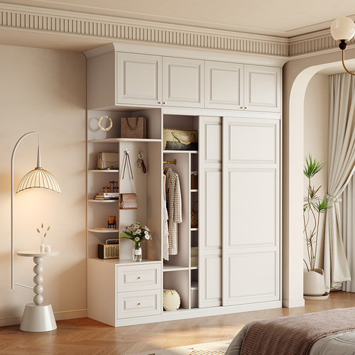 欧式衣柜家用卧室推拉门定制衣橱
