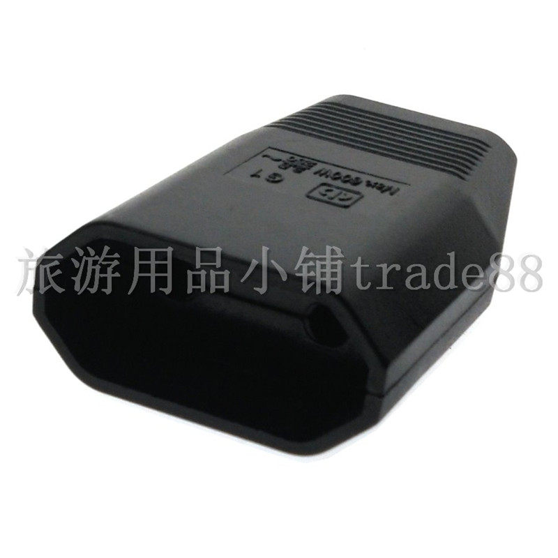 欧标 欧式电源对接母头 电源延长线插座 2.5A 250V