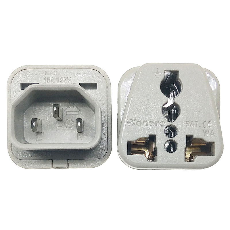 稳不落C14万用转换插头PDU电脑用