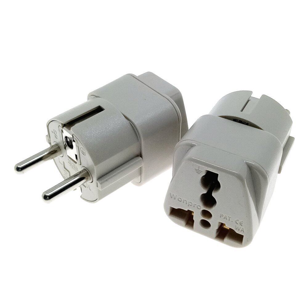 正品Wonpro稳不落德标万用转换插头德国法国巴厘岛俄罗斯转换器