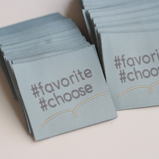 zui爱选择ins插画风大标可爱商标设计辅料印唛织唛布标领标定制