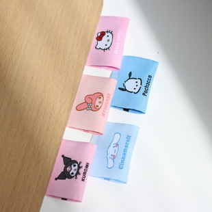 三丽鸥家族高端服装 领标衣服辅料商标织唛布标手作diy布贴定制