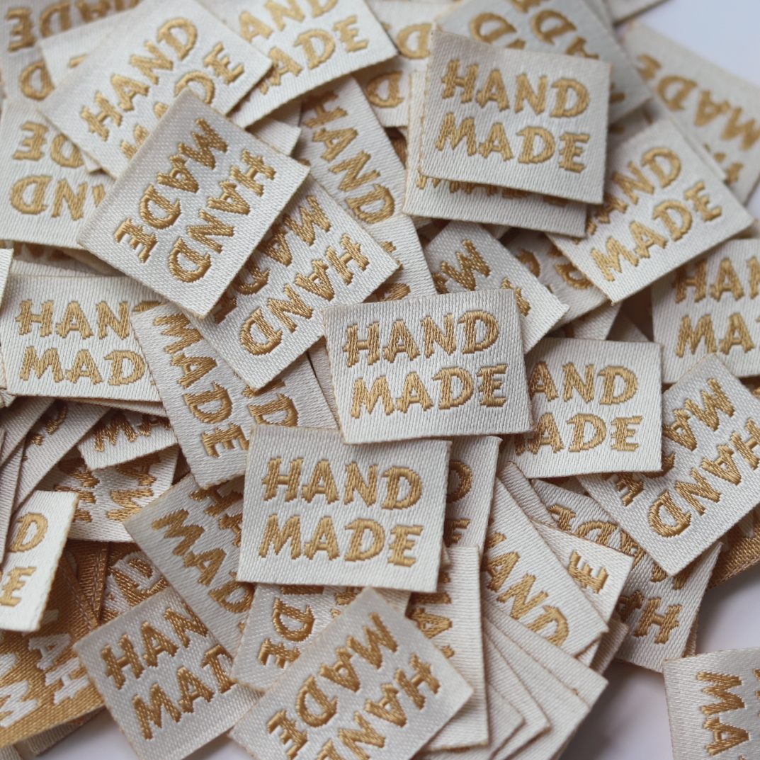 小迷你布标handmade手作织唛标签商标娃衣手作织唛发夹精品辅料
